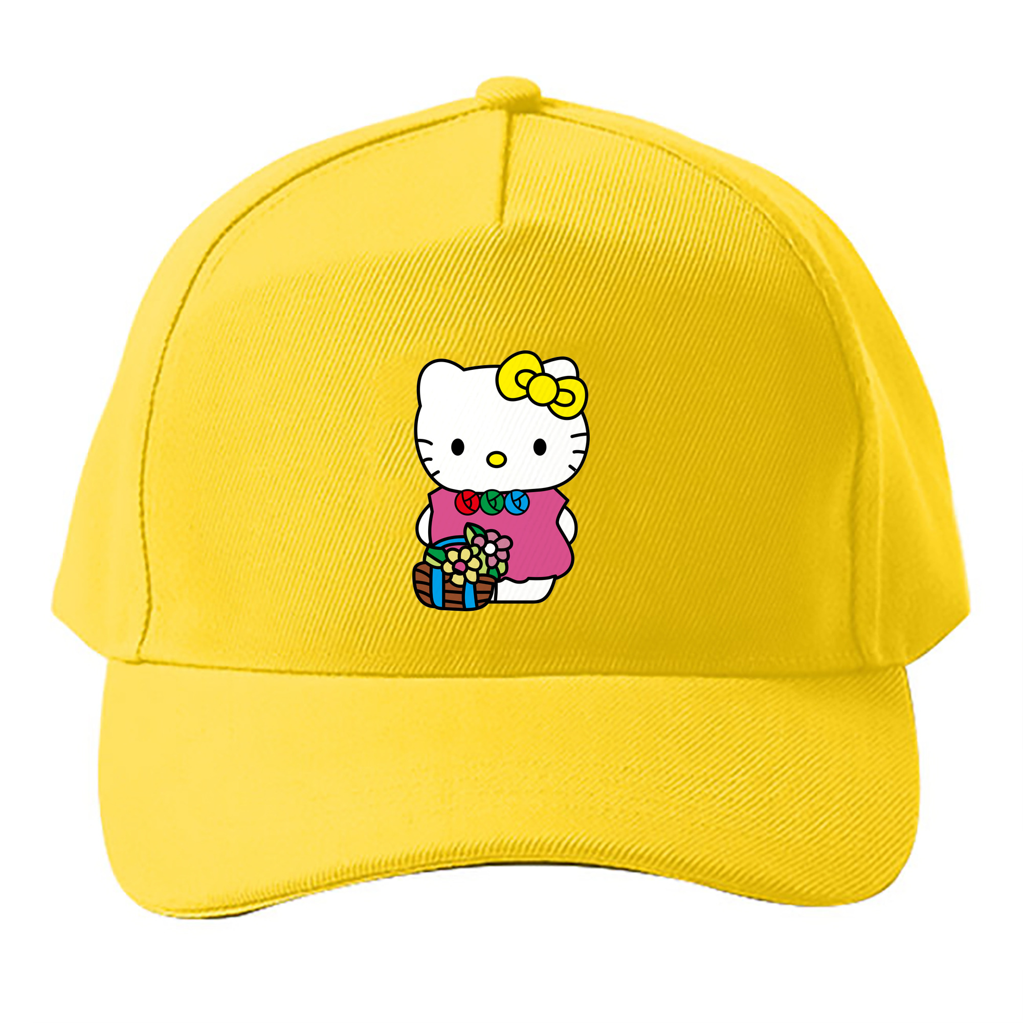 （画像用） Hello Kitty ハローキティ ベースボールキャップ 綿100％ 男女兼用 帽子 スポーツ